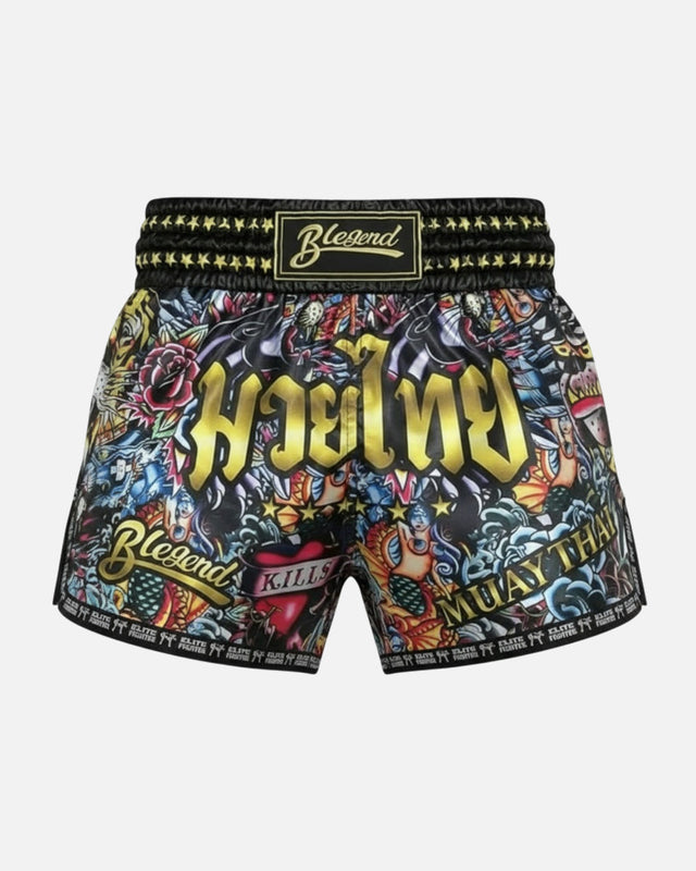 Blegend Muay Thai shorts Legend - Sort