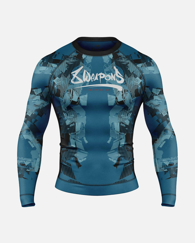 8 WEAPONS Rashguard Hit 2.0 – Mörkblå/Svart