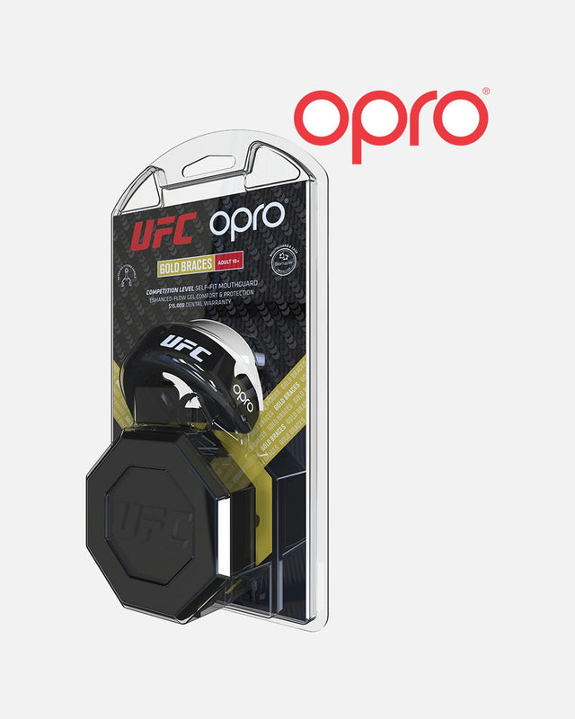 OPRO Mundschutz Gold Braces – Schwarz