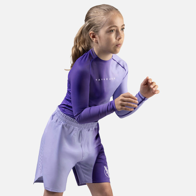 Hayabusa MMA-Shorts Apex Nova Kinder – Lila