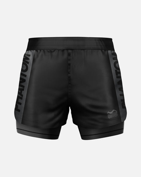 Calções de MMA Phantom Athletics Fusion 2in1 Apex – Preto/Cinzento
