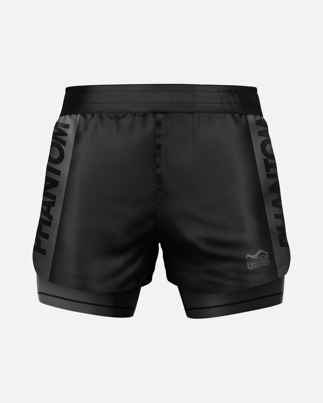 Shorts de compression Phantom Athletics Fusion 2in1 Apex – Noir/Gris