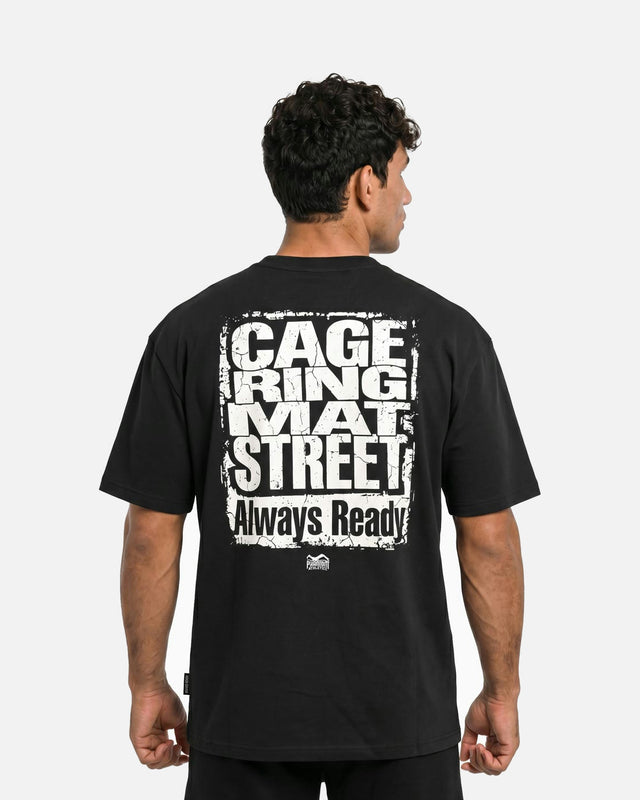 T-Shirt Phantom Athletics Cage Ring Mat Street – Noir