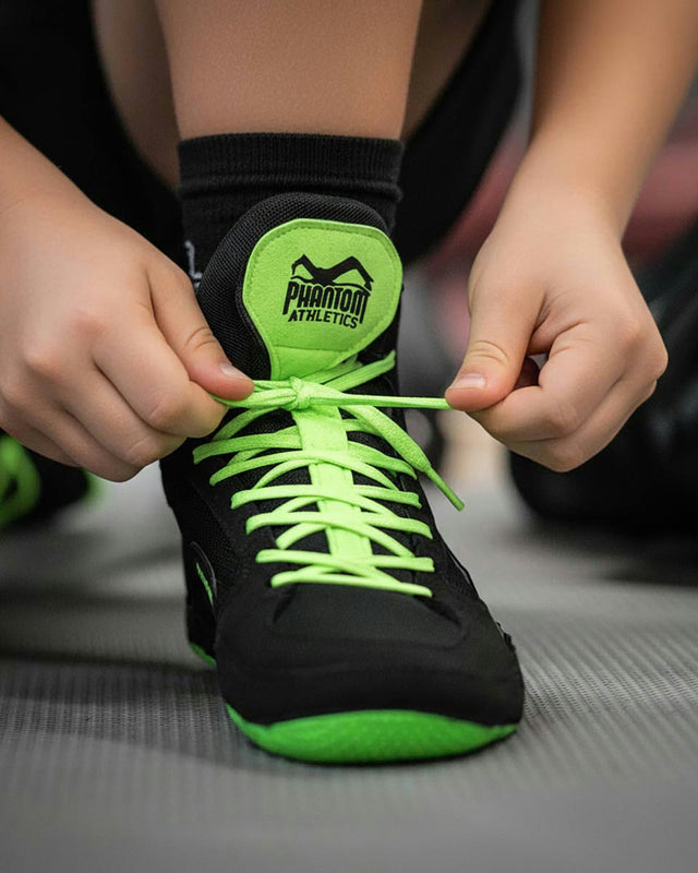 Phantom Athletics Brottningsskor Tactic Barn – Neon Grön