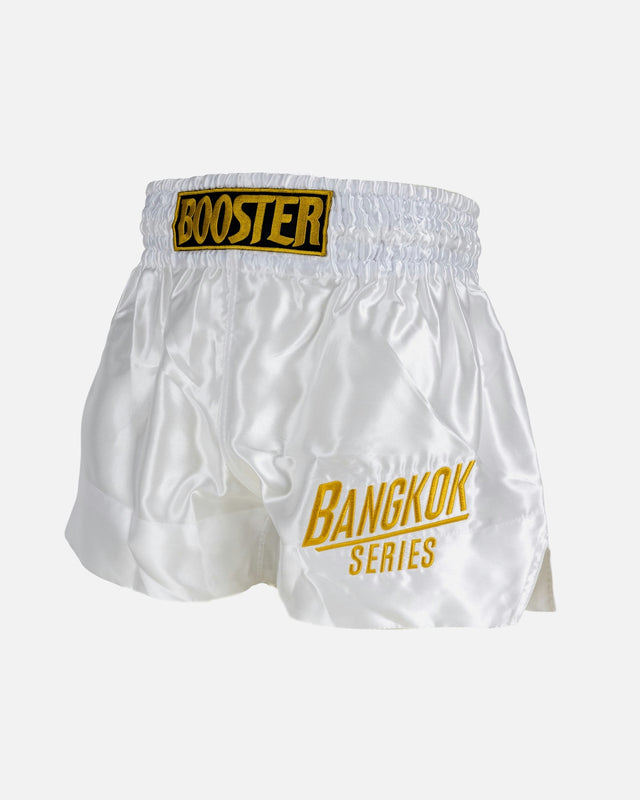 Shorts de Muay Thai Booster Bangkok – Blanc