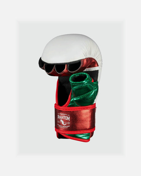 Rękawice MMA Phantom Athletics Mexico – Białe/Zielone/Czerwone