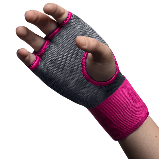 Hayabusa Innenhandschuhe Quick Gel – Grau/Rosa
