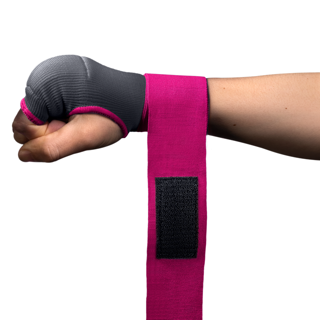 Hayabusa Innenhandschuhe Quick Gel – Grau/Rosa