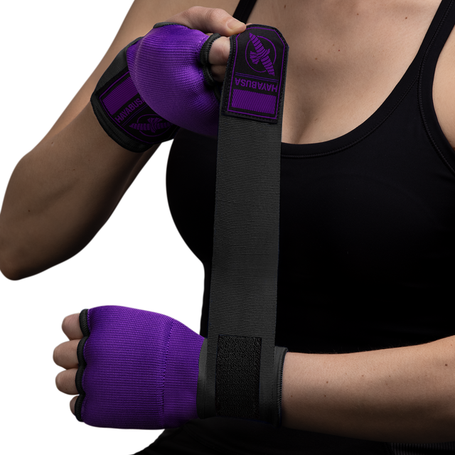Hayabusa Innerhandskar Quick Gel – Lila/Svart
