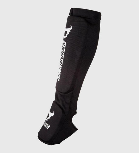 Caneleiras Ringhorns Kontact Kickboxing – Preto/Branco – Caneleiras