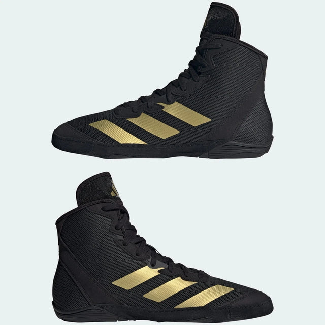 Botas de luta Adidas Adizero – Preto/Ouro