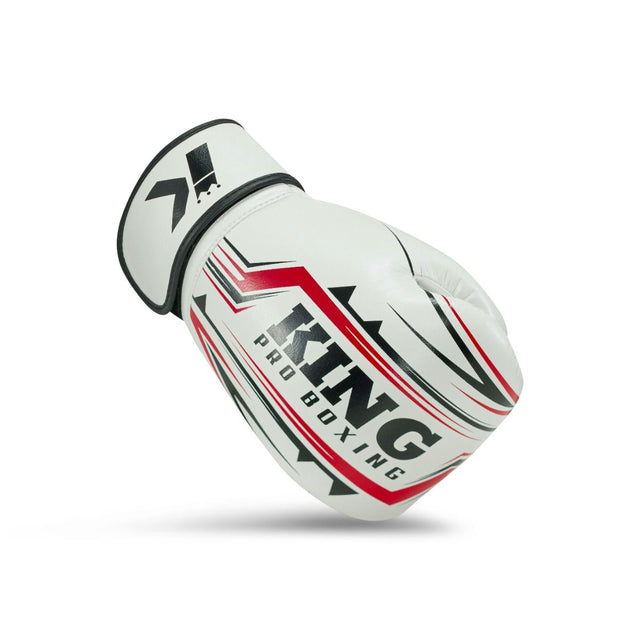 Guantes de boxeo King Pro Boxing BG Spartan – Blanco/Negro/Rojo