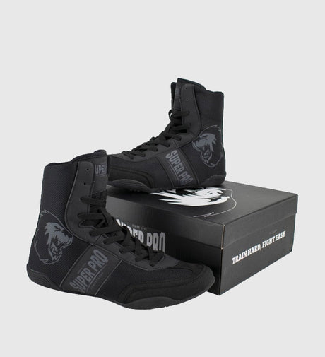 Botas de boxe Super Pro – Preto – Botas de boxe
