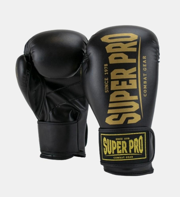 Luvas de boxe Super Pro Champ – Preto/Ouro