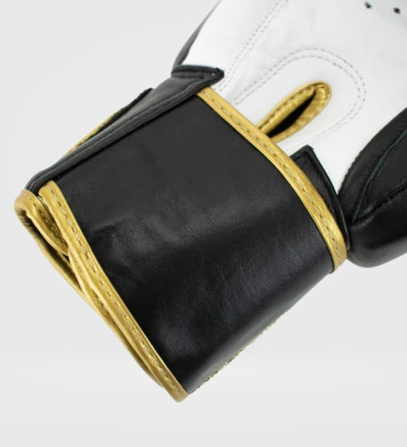 Luvas de boxe Super Pro Warrior – Preto/Ouro/Branco