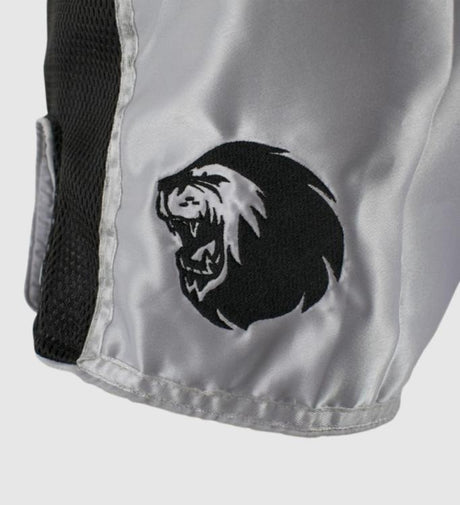 Calções de kickboxing Super Pro Brave – Branco/Preto