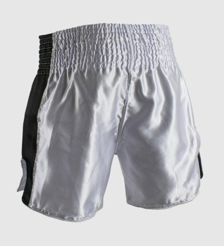 Calções de kickboxing Super Pro Brave – Branco/Preto