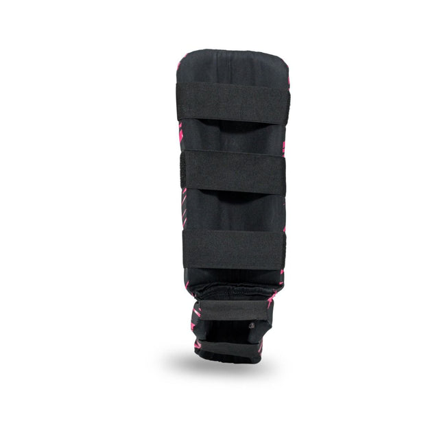 Paratibie da kickboxing Booster Combat Bambini – Nero/Rosa