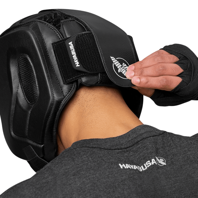 Casque de boxe Hayabusa T3 avec protection des pommettes – Noir