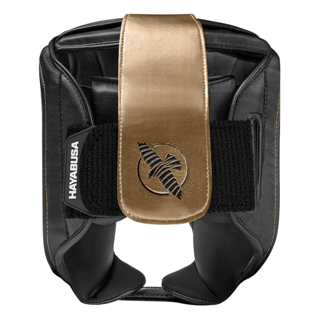 Hayabusa Hoofdbeschermer T3 met wang bescherming - Zwart/Goud