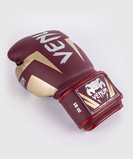 Gants de boxe Venum Elite – Bordeaux/Or