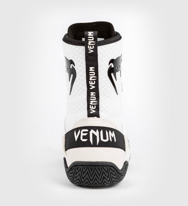 Chaussures de boxe Venum Elite – Blanc/Noir – Chaussures de boxe