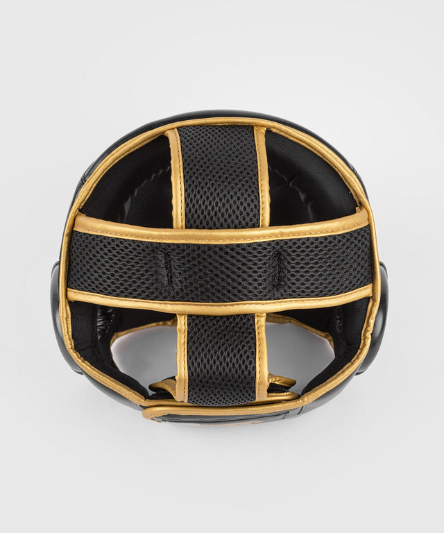 Casco de boxeo Venum Challenger – Negro/Oro – Cascos de boxeo