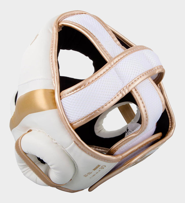 Casco de boxeo Venum Elite – Blanco/Oro