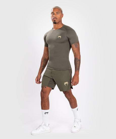 Rashguard Venum Contender Maniche Corte - Verde Kaki - Rashguard