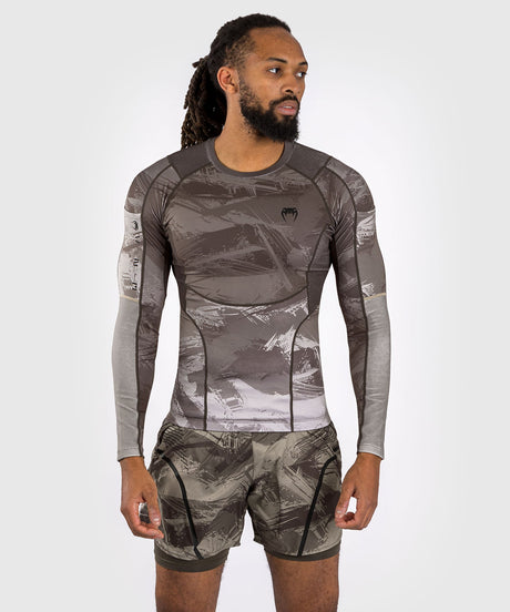 Venum Rashguard Electron 3.0 Dlouhé rukávy - Písek - Rashguard
