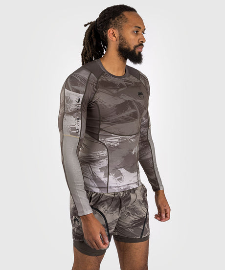 Venum Rashguard Electron 3.0 Dlouhé rukávy - Písek - Rashguard