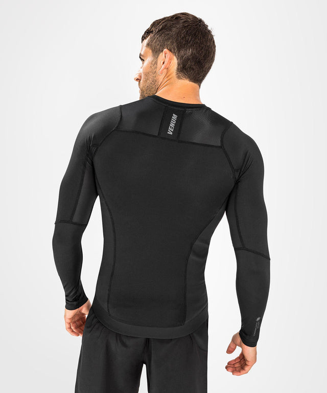 Venum Rashguard G-Fit Air Manga Comprida – Preto/Preto – T-shirt