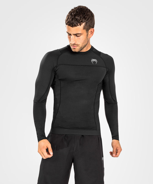 Venum Rashguard G-Fit Air Manga Comprida – Preto/Preto – T-shirt