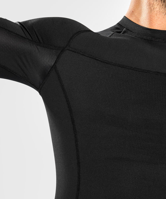Venum Rashguard G-Fit Air Manga Comprida – Preto/Preto – T-shirt